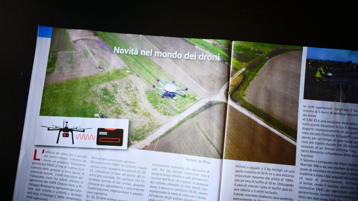 Pubblicazione su “Aeronautica” – “Novità nel mondo dei droni”